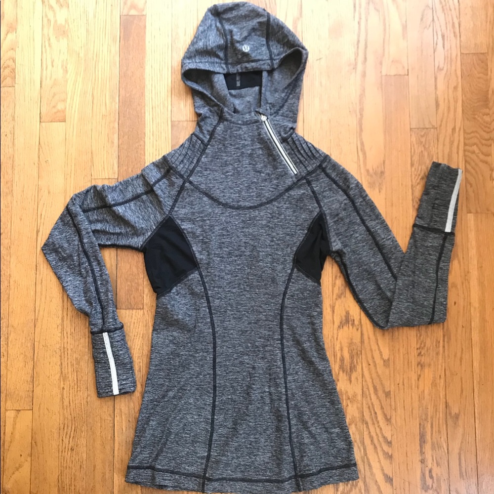 Lululemon Gray Heather Pullover Hoodie Jacket